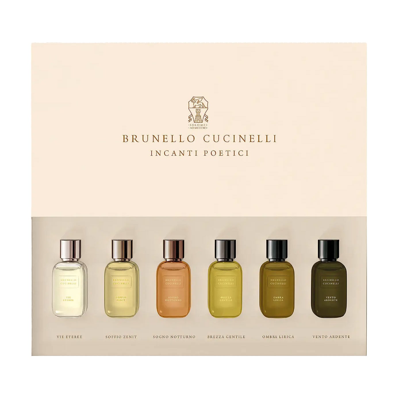 Парфумований набір унісекс Brunello Cucinelli Incanti Poetici Miniature Parfum Collection (парфуми, 6*5 мл)